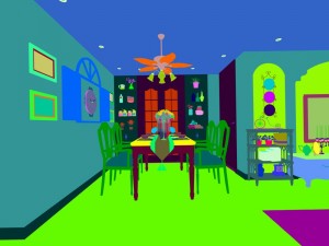 family - kitchen - restaurant 23 3D-Modell