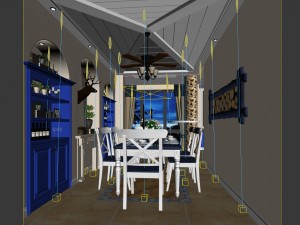 family - kitchen - restaurant 24 Modelo 3D