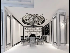 family - kitchen - restaurant 26 3D Model