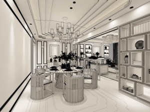 family - kitchen - restaurant 28 3D Модель