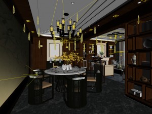 family - kitchen - restaurant 28 3D Модель