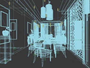 family - kitchen - restaurant 36 3D Model