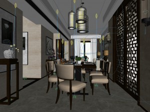 family - kitchen - restaurant 36 3D Model