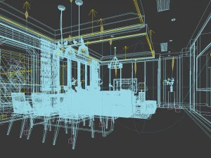 family - kitchen - restaurant 37 3D Model