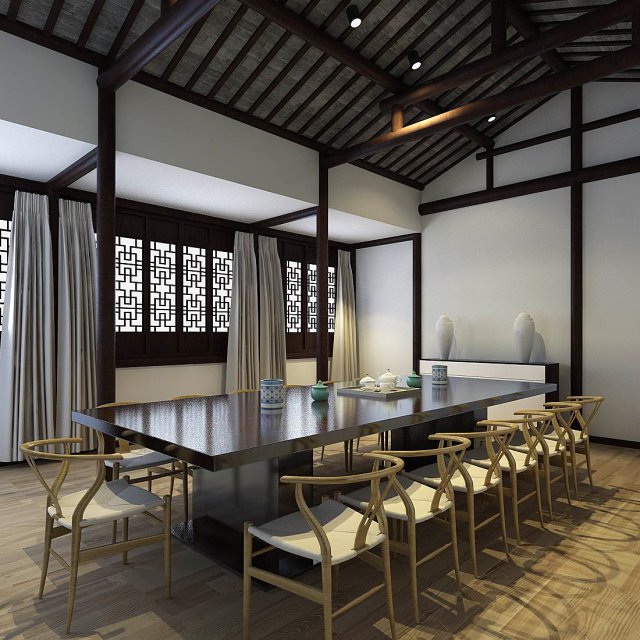 family - kitchen - restaurant 40 3D Model .c4d .max .obj .3ds .fbx .stl .blend