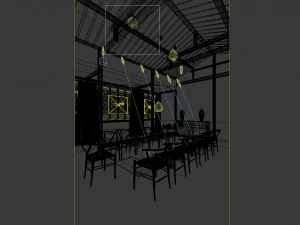 family - kitchen - restaurant 40 3D Model