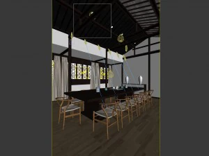 family - kitchen - restaurant 40 3D Model