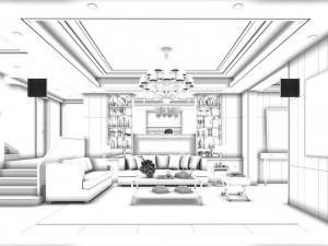family - kitchen - restaurant 42 Modèle 3D