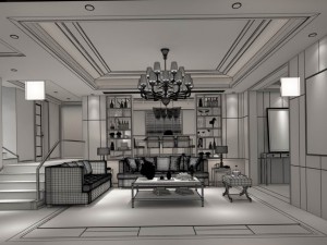 family - kitchen - restaurant 42 Modèle 3D