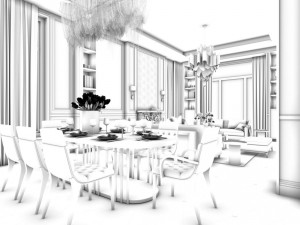 family - kitchen - restaurant 43 3D 模型
