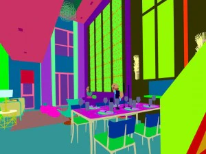 family - kitchen - restaurant 44 3D Model