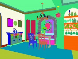 family - kitchen - restaurant 45 Modello 3D