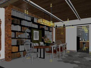 family - kitchen - restaurant 46 3D Model