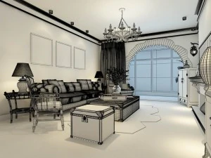 family - kitchen - restaurant 46 3D Model