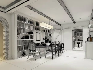 family - kitchen - restaurant 46 3D Model