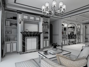 family - kitchen - restaurant 47 3Dモデル