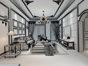 family - kitchen - restaurant 48 3D Model