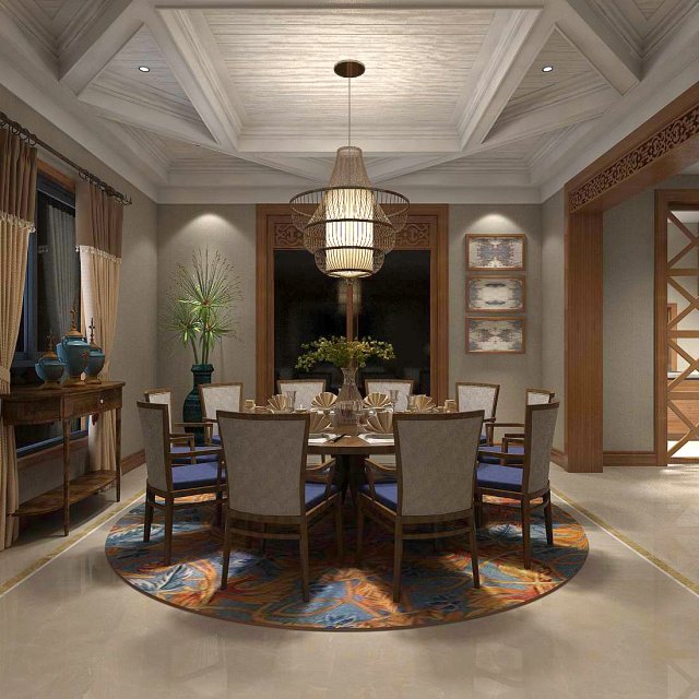 family - kitchen - restaurant 53 3D Модель .c4d .max .obj .3ds .fbx .stl .blend 