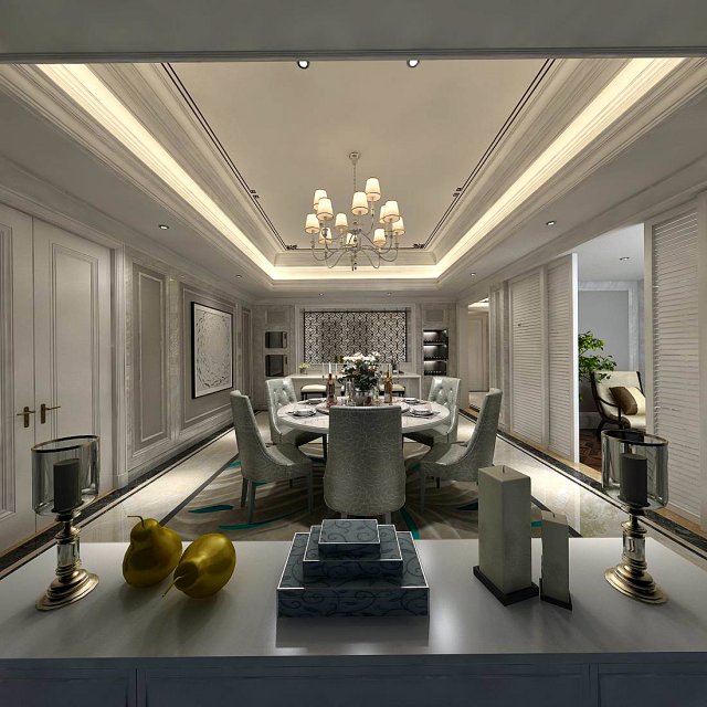 family - kitchen - restaurant 54 Modelo 3D .c4d .max .obj .3ds .fbx .stl .blend 