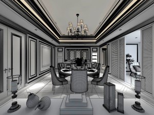family - kitchen - restaurant 54 Modelo 3D