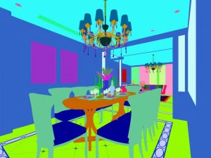 family - kitchen - restaurant 58 3D Model