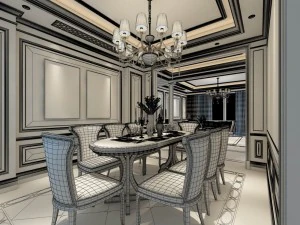 family - kitchen - restaurant 58 3D Model