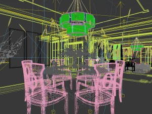 family - kitchen - restaurant 60 3D Model