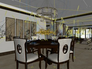 family - kitchen - restaurant 60 3D Model