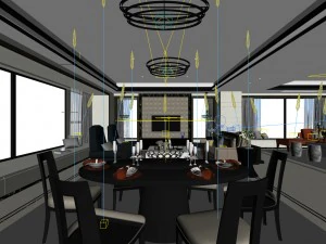 family - kitchen - restaurant 61 3D Model