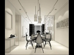 family - kitchen - restaurant 65 3D Model
