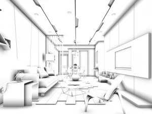 family - kitchen - restaurant 65 3D Model