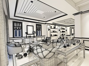 family - kitchen - restaurant 67 3D मॉडल
