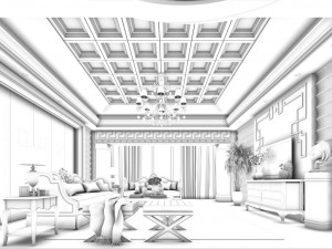 family - kitchen - restaurant 68 Modelo 3D