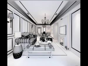 family - kitchen - restaurant 69 Modèle 3D
