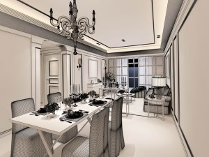 family - kitchen - restaurant 70 3D Model