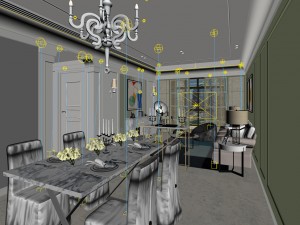 family - kitchen - restaurant 70 3D Model