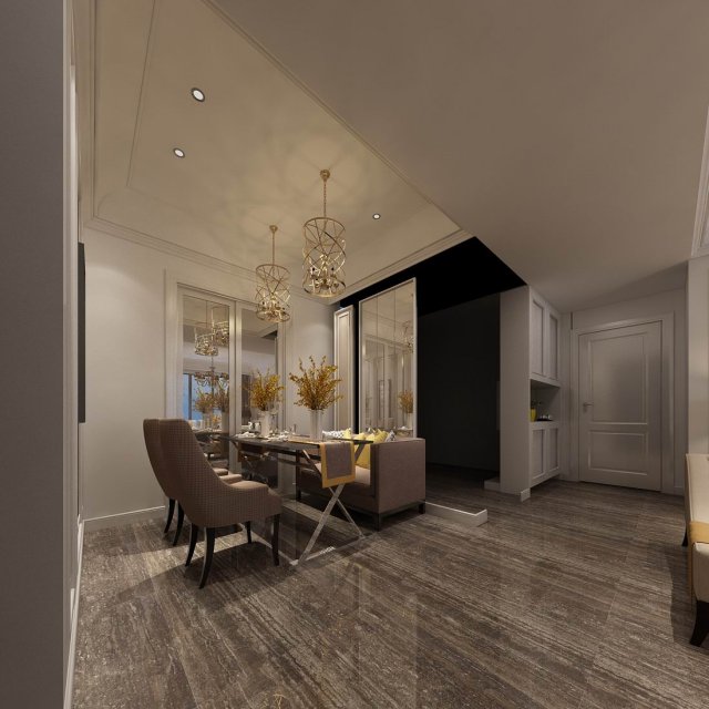 family - kitchen - restaurant 71 3D Model .c4d .max .obj .3ds .fbx .stl .blend 