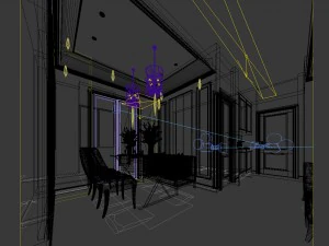 family - kitchen - restaurant 71 3D Model