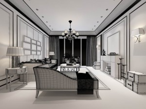 family - kitchen - restaurant 71 3D Model
