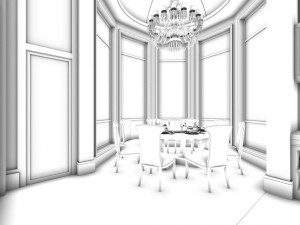 family - kitchen - restaurant 72 Modelo 3D
