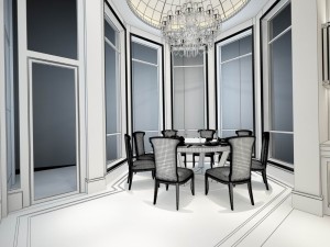 family - kitchen - restaurant 72 Modelo 3D