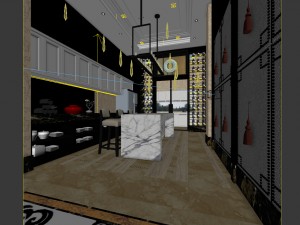 family - kitchen - restaurant 72 Modelo 3D
