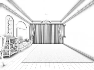 family - kitchen - restaurant 83 3D Model