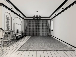 family - kitchen - restaurant 83 3D Model
