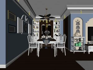 family - kitchen - restaurant 83 3D Model