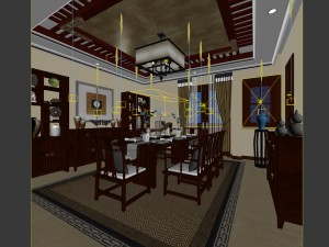 family - kitchen - restaurant 84 3D Модель