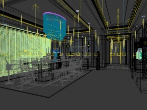 family - kitchen - restaurant 86 3D Model