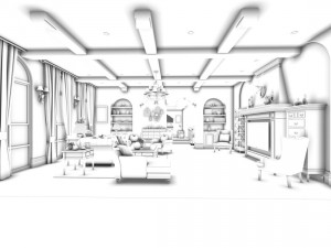 family - kitchen - restaurant 88 Modelo 3D
