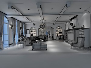 family - kitchen - restaurant 88 Modelo 3D