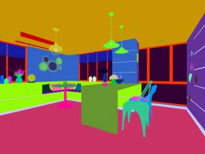 family - kitchen - restaurant 90 3D Model